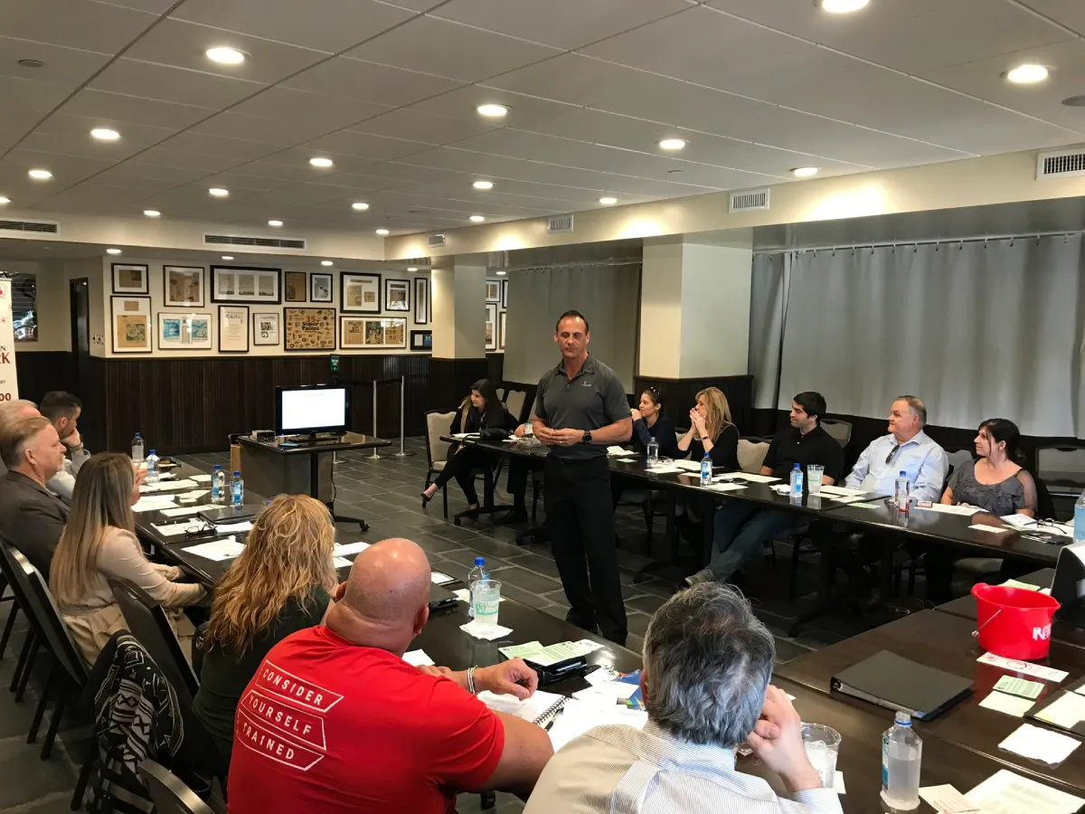 Partners in Network members at a chapter meeting
